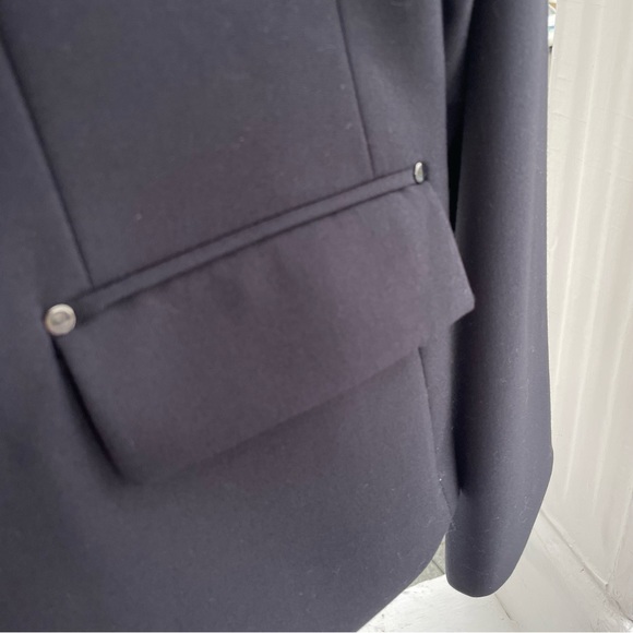 Calvin Klein Flap-Pocket Two-Button Blazer Size 12P - Picture 5 of 14